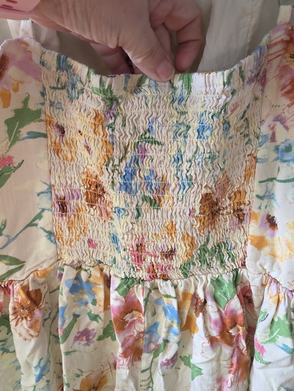 wild fable Pastel Floral Romper w/Hook & Eye Closure For Corset Bodice Size XL - Picture 7 of 13